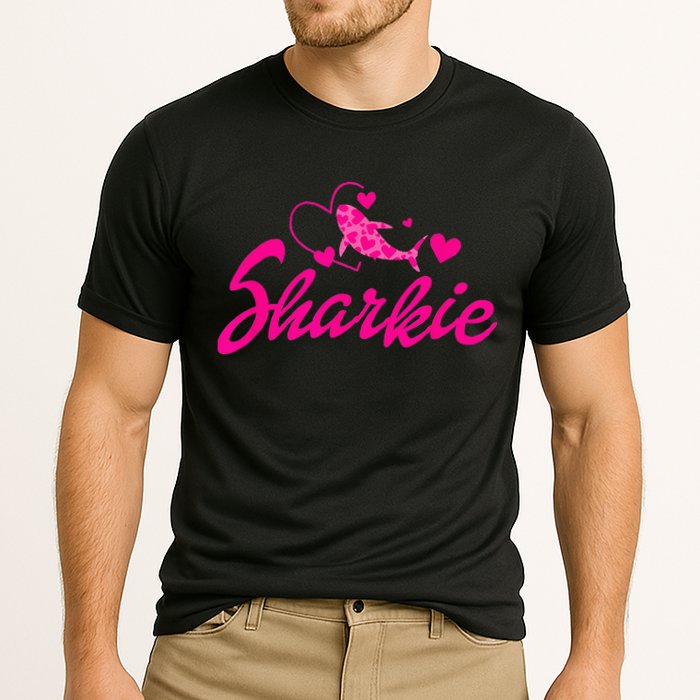 Cute Shark Kids Funny Shark Cooling Performance Crew T-Shirt