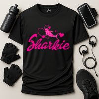 Cute Shark Kids Funny Shark Cooling Performance Crew T-Shirt