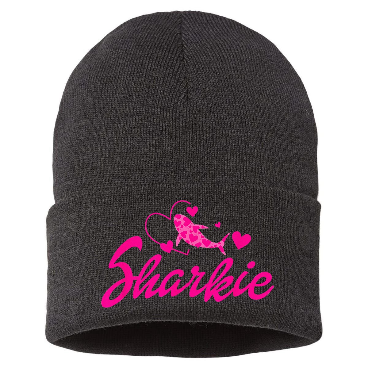 Cute Shark Kids Funny Shark Sustainable Knit Beanie