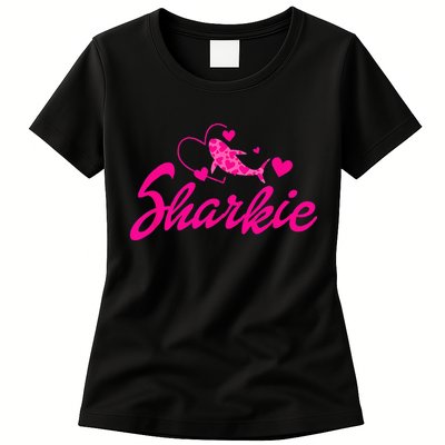 Cute Shark Kids Funny Shark Womens T-Shirt