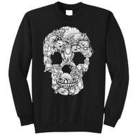 Cat Skull Kitty Skeleton Halloween Costume Cat Lover Sweatshirt