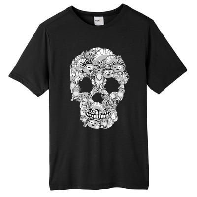 Cat Skull Kitty Skeleton Halloween Costume Cat Lover Tall Fusion ChromaSoft Performance T-Shirt