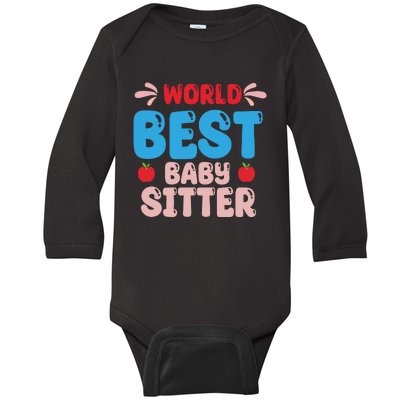 Childcare Sitter Kindergarten Gift Baby Long Sleeve Bodysuit