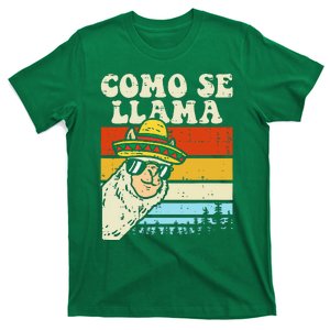 Como Se Llama Funny Cinco De Mayo Mexican Alpaca Animal T-Shirt