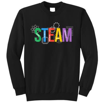 Colorful Steam Letters For Steam Program Teacher And Student Sweatshirt