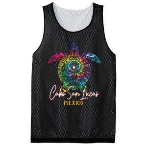 Cabo San Lucas Tie Dye Sea Turtle Matching Family Vacation Mesh Reversible Basketball Jersey Tank