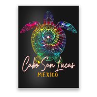 Cabo San Lucas Tie Dye Sea Turtle Matching Family Vacation Poster