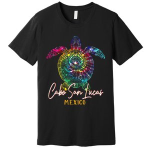 Cabo San Lucas Tie Dye Sea Turtle Matching Family Vacation Premium T-Shirt