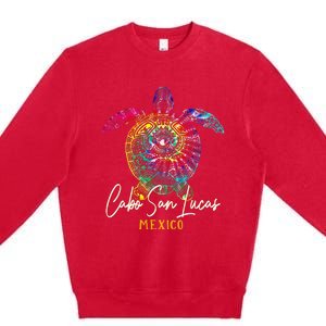 Cabo San Lucas Tie Dye Sea Turtle Matching Family Vacation Premium Crewneck Sweatshirt