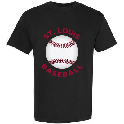 Classic St. Louis Missouri Baseball Fan Garment-Dyed Heavyweight T-Shirt