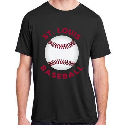 Classic St. Louis Missouri Baseball Fan Adult ChromaSoft Performance T-Shirt