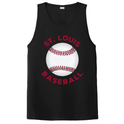 Classic St. Louis Missouri Baseball Fan PosiCharge Competitor Tank