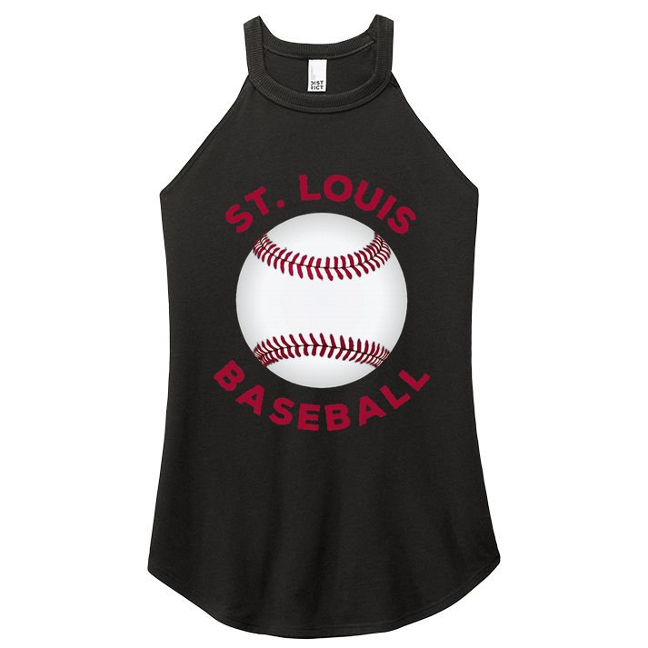 Classic St. Louis Missouri Baseball Fan Women's Perfect Tri Rocker Tank