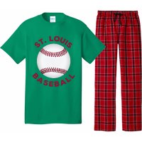 Classic St. Louis Missouri Baseball Fan Pajama Set