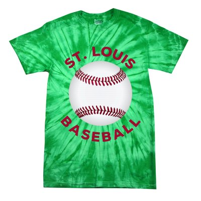 Classic St. Louis Missouri Baseball Fan Tie-Dye T-Shirt