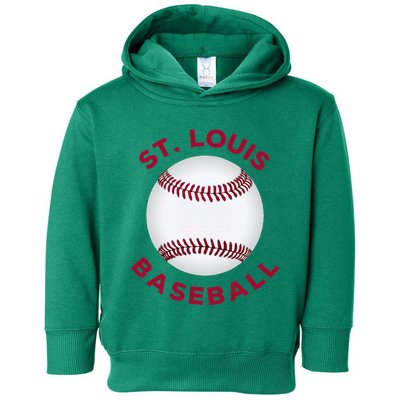 Classic St. Louis Missouri Baseball Fan Toddler Hoodie