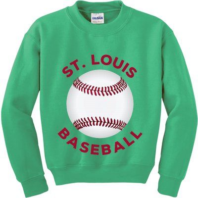 Classic St. Louis Missouri Baseball Fan Kids Sweatshirt