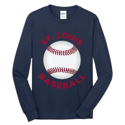 Classic St. Louis Missouri Baseball Fan Tall Long Sleeve T-Shirt