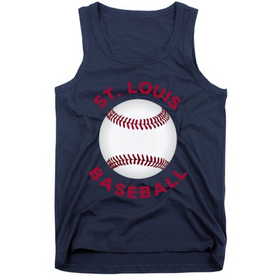 Classic St. Louis Missouri Baseball Fan Tank Top