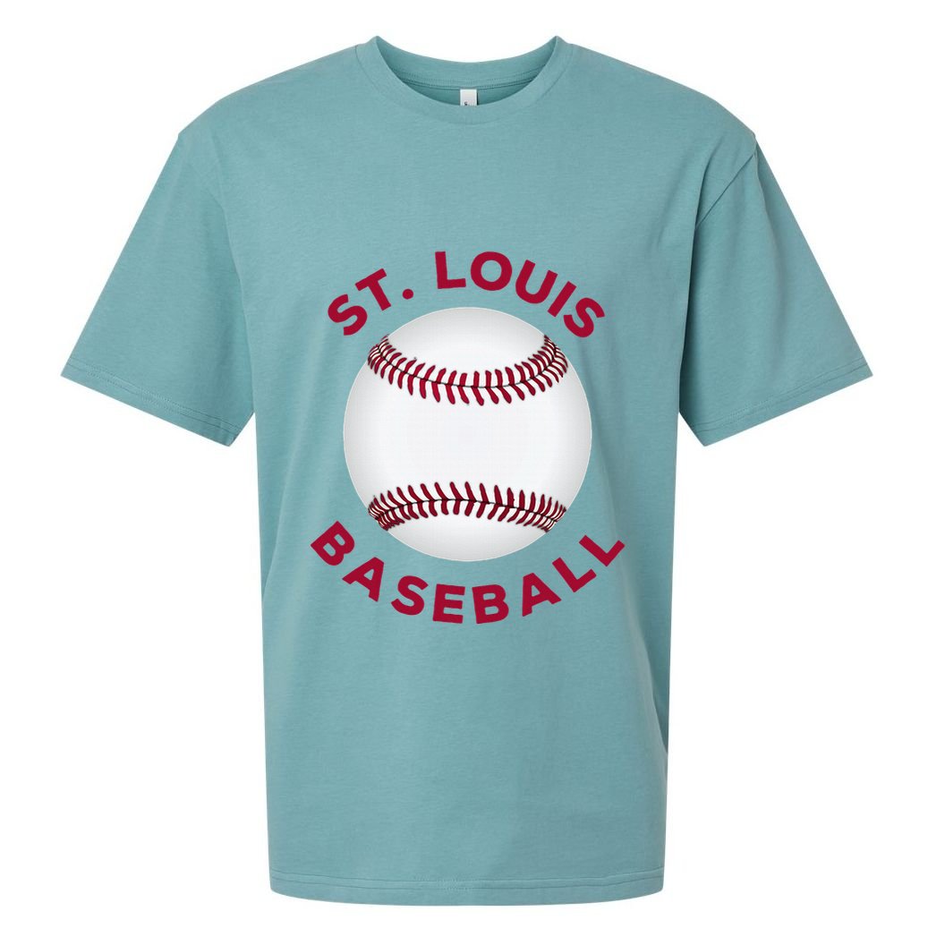 Classic St. Louis Missouri Baseball Fan Sueded Cloud Jersey T-Shirt