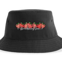 Cute Strawberry Love Lovers Fruit Berry Farmer Strawberries Sustainable Bucket Hat