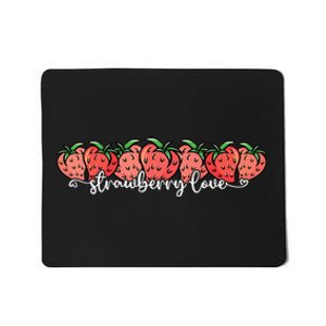 Cute Strawberry Love Lovers Fruit Berry Farmer Strawberries Mousepad