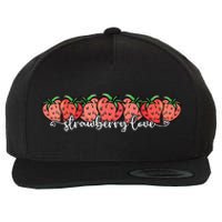 Cute Strawberry Love Lovers Fruit Berry Farmer Strawberries Wool Snapback Cap