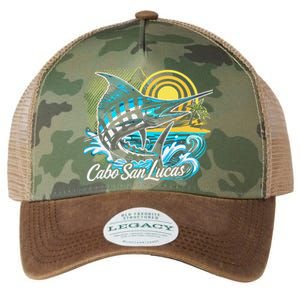 Cabo San Lucas Los Cabos Baja California Sur Marlin Tourist Legacy Tie Dye Trucker Hat