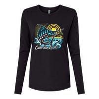 Cabo San Lucas Los Cabos Baja California Sur Marlin Tourist Womens Cotton Relaxed Long Sleeve T-Shirt