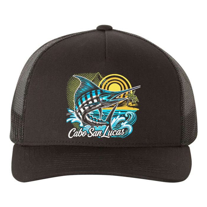 Cabo San Lucas Los Cabos Baja California Sur Marlin Tourist Yupoong Adult 5-Panel Trucker Hat