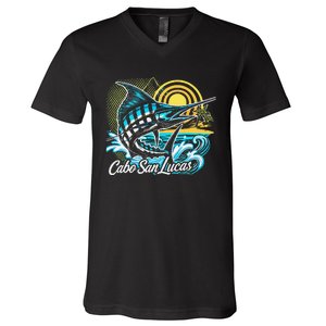 Cabo San Lucas Los Cabos Baja California Sur Marlin Tourist V-Neck T-Shirt