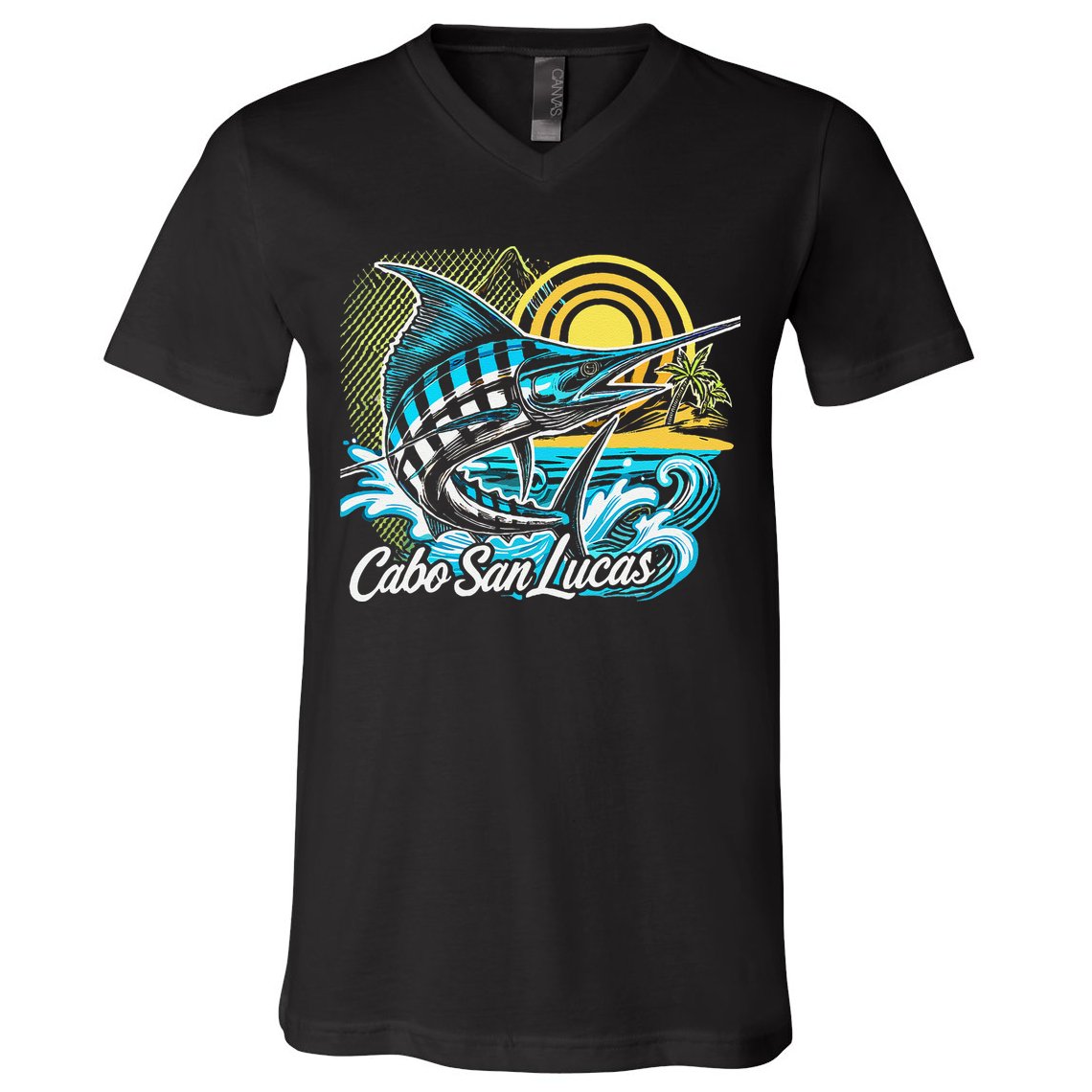 Cabo San Lucas Los Cabos Baja California Sur Marlin Tourist V-Neck T-Shirt