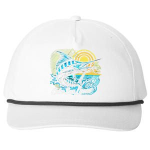 Cabo San Lucas Los Cabos Baja California Sur Marlin Tourist Snapback Five-Panel Rope Hat