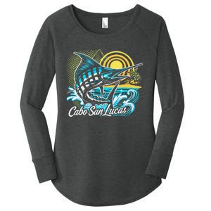 Cabo San Lucas Los Cabos Baja California Sur Marlin Tourist Women's Perfect Tri Tunic Long Sleeve Shirt