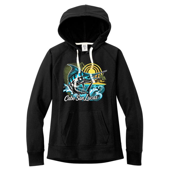 Cabo San Lucas Los Cabos Baja California Sur Marlin Tourist Women's Fleece Hoodie