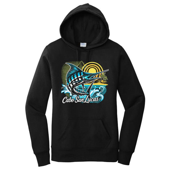 Cabo San Lucas Los Cabos Baja California Sur Marlin Tourist Women's Pullover Hoodie