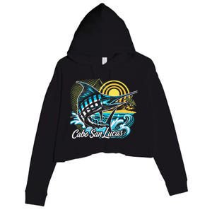 Cabo San Lucas Los Cabos Baja California Sur Marlin Tourist Crop Fleece Hoodie