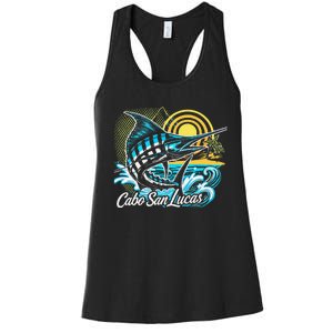 Cabo San Lucas Los Cabos Baja California Sur Marlin Tourist Women's Racerback Tank