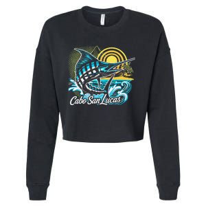 Cabo San Lucas Los Cabos Baja California Sur Marlin Tourist Cropped Pullover Crew