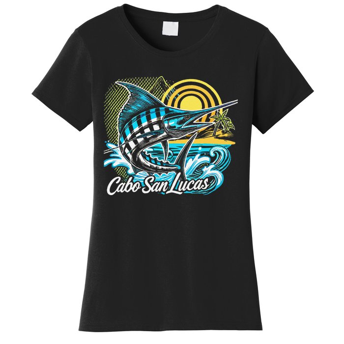 Cabo San Lucas Los Cabos Baja California Sur Marlin Tourist Women's T-Shirt