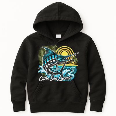 Cabo San Lucas Los Cabos Baja California Sur Marlin Tourist Kids Hoodie