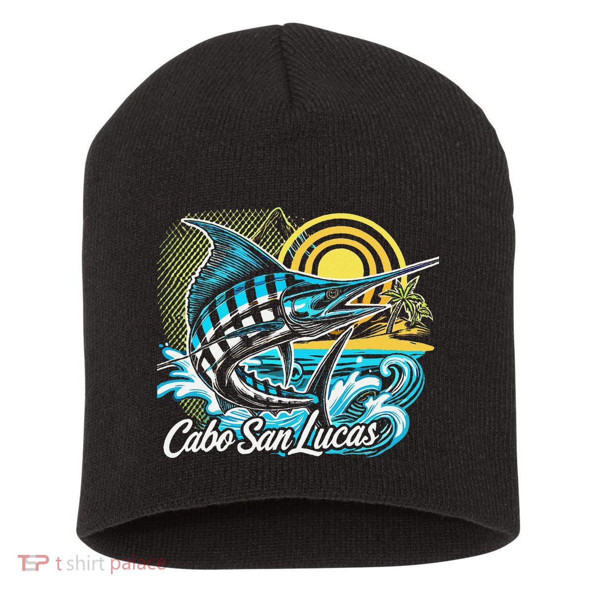 Cabo San Lucas Los Cabos Baja California Sur Marlin Tourist Short Acrylic Beanie