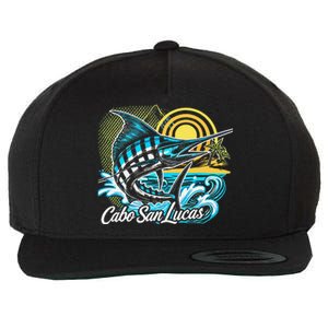 Cabo San Lucas Los Cabos Baja California Sur Marlin Tourist Wool Snapback Cap