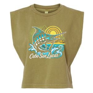 Cabo San Lucas Los Cabos Baja California Sur Marlin Tourist Garment-Dyed Women's Muscle Tee