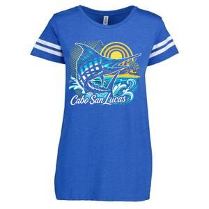 Cabo San Lucas Los Cabos Baja California Sur Marlin Tourist Enza Ladies Jersey Football T-Shirt