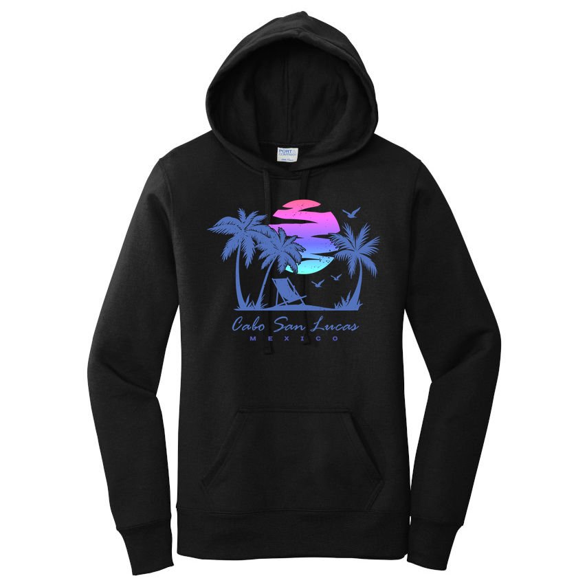 Cabo San Lucas Mexico Beach Vacation Retro Vintage Sunset Gift Women's Pullover Hoodie