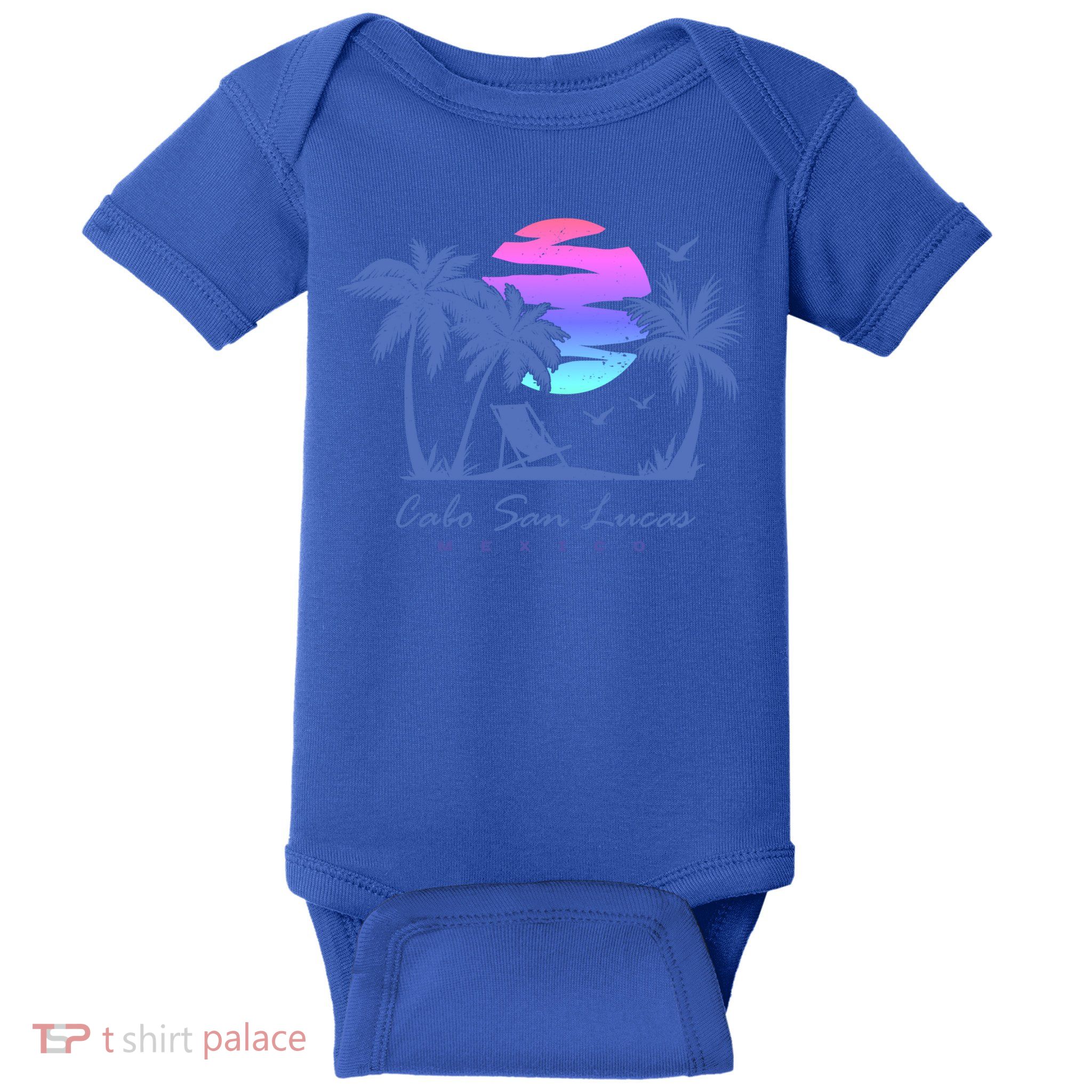 Cabo San Lucas Mexico Beach Vacation Retro Vintage Sunset Gift Baby Bodysuit