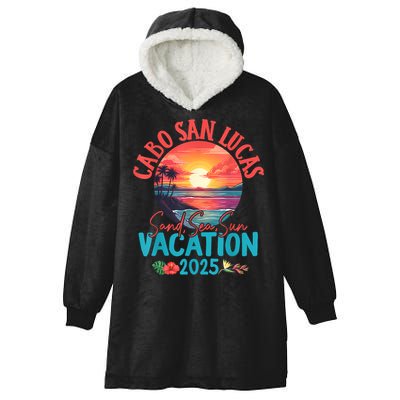Cabo San Lucas Mexico Vacation 2025 Souvenir Matching Family Hooded Wearable Blanket