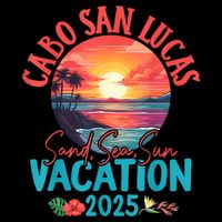 Cabo San Lucas Mexico Vacation 2025 Souvenir Matching Family 16 in Basic Backpack