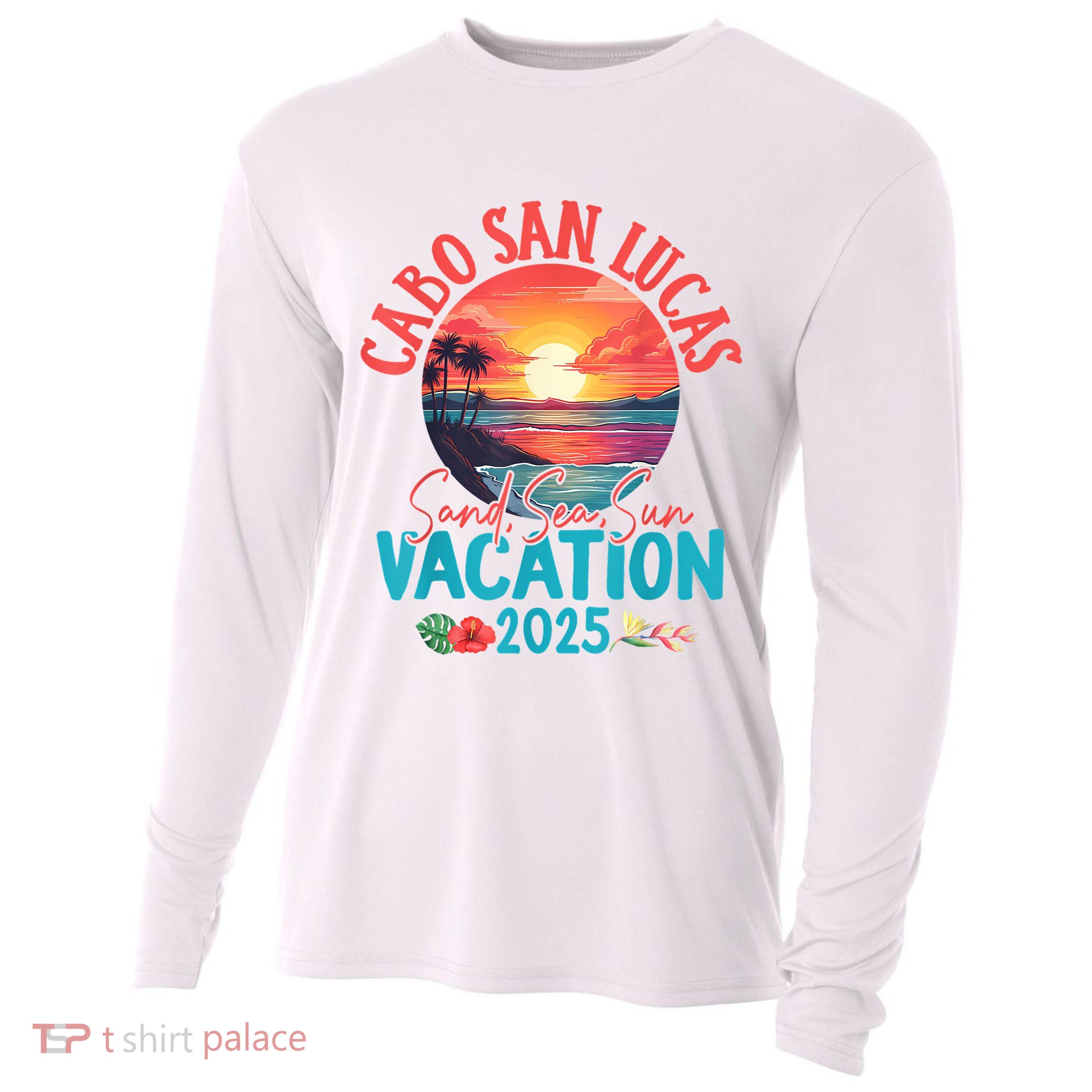 Cabo San Lucas Mexico Vacation 2025 Souvenir Matching Family Cooling Performance Long Sleeve Crew